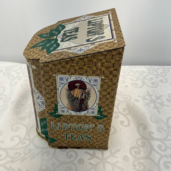 Lipton's Tea Tin Container Collectible Advertising Canister - Picture 5 of 8